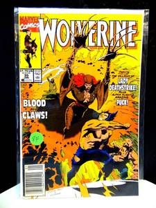 lot 84 image: KEY ISSUE - Wolverine 35 KEY 1st app BAMBI Marc Silvestri Blood and Claws X Men 1991