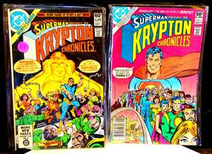 lot 89 image: LOT OF 2 - SUPERMAN KRYPTON CHRONICLES #1 & 2
