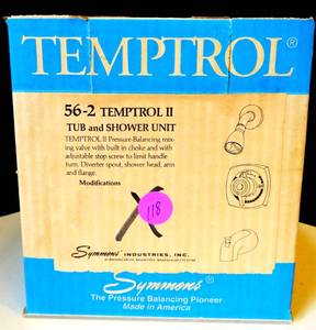 lot 118 image: NEW Unused Symmons BP-56-2-131 Temptrol II Shower Unit $$