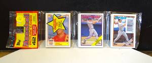 lot 126 image: NEWSEALED - 1988 Topps Hanger Rack Pack MLB 42 CARDS