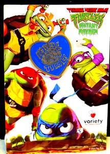 lot 133 image: NEW - Teenage Mutant Ninja Turtles Mutant Mayhem Its Turtle Time Pin BLUE