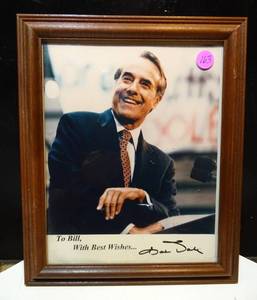 lot 163 image: AUTHENTIC ORIGINAL BOB DOLE AUTOGRAPHED 8 X 10 PHOTO