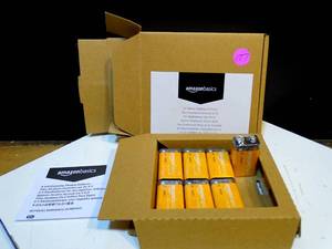 lot 177 image: LOT OF 7 - AMAZON ESSENTIAL 9 VOLT BATTERIES