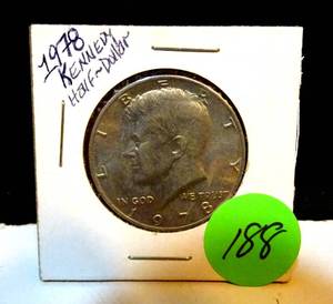 lot 188 image: 1978 KENNEDY HALF DOLLAR