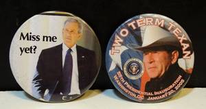 lot 192 image: GEORGE W BUSH POLITICAL PIN BACK BUTTONS