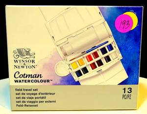 lot 193 image: NEW Winsor & Newton Cotman Watercolour 13 PC PAINT SET