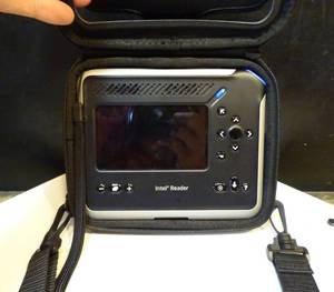 lot 218 image: Intel Health Reader R1IAT11 Text to Voice Reader In Protective Case (no power supply)