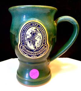lot 241 image: $$ COLLECTIBLE - 2006 Scarborough Faire Renaissance Festival Mug Stein Handmade Muse Jester