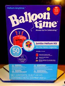 lot 259 image: NEWSEALED - Balloon Time Jumbo Helium Tank 14.9cu ft, 12in ($60 RETAIL)