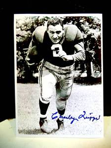 lot 268 image: AUTHENTIC 5 X 7 GLOSSY ACTION PHOTO SIGNED BY NFL HALL OF FAMER CHARLIE TRIPPI $$