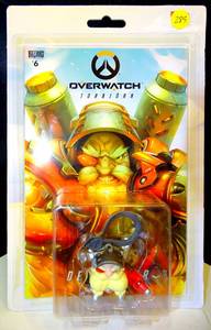 lot 289 image: NEWSEALED - Blizzard Overwatch #6 Torbjorn Destroyer Action Figure And Comic Book