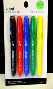 lot 294 image: NEW CRICUT INFUSIBLE INK PEN SET (OF 5)