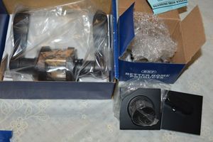 lot 16 image: BHP #95211 DBLT Privacy Dark Bronze Lever with 1 Single Deadbolt Dark Bronze