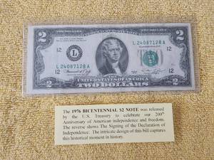 lot 24 image: 1976 Two Dollar $2 bill