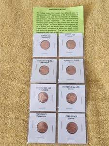 lot 32 image: 2009 Lincoln cent series - 100th anniversary of the first issuance of the Lincoln cent