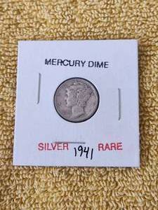 lot 47 image: 1941 Mercury Dime - Silver - Rare