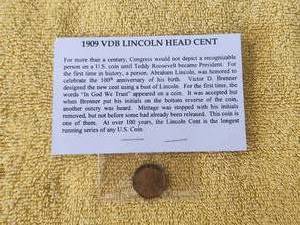 lot 64 image: 1909 Lincoln Head Cent - VDP cent