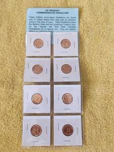 lot 87 image: US Treasury Commemorative Medallion set - brilliant uncirculated