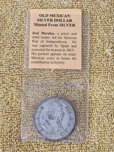 lot 106 image: Vintage Mexican Silver Dollars-Pesos - 1963 coin