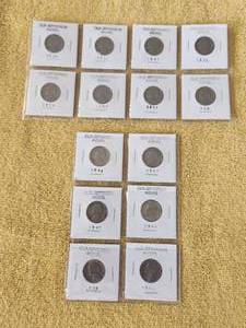 lot 137 image: Selection of Old Jefferson Nickels