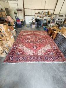 lot 179 image: Vintage Chinese wool machine woven 1940s area rug - 120 by 150