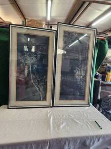 lot 80 image: Set of framed Asian artwork