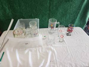 lot 160 image: Collection of beer themed bar glasses