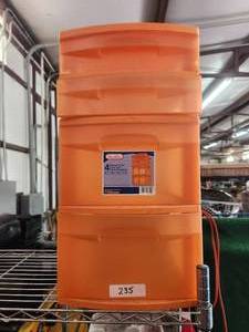 lot 235 image: Sterilite 4 drawer storage tower
