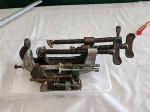 lot 241 image: Selection of various size C-Clamps - bin not included