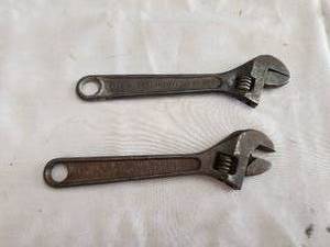 lot 243 image: Selection of 2 vintage adjustable wrenches