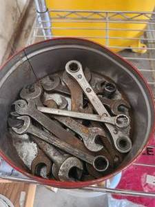 lot 244 image: Selection of vintage wrenches