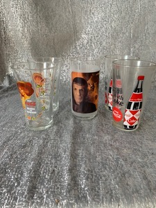 lot 34 image: Vintage collector glasses - Spock from Star Trek and Coca Cola