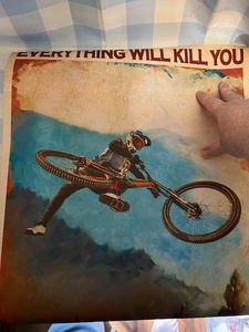 lot 170 image: 12 x 18 mountain bike poster see pictures