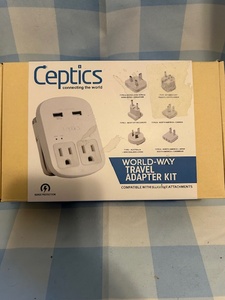 lot 186 image: World travelers power adapter