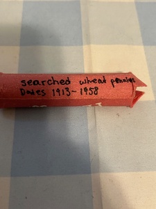lot 200 image: Searched wheat pennies dates 1913 through 1958