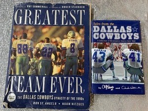 lot 51 image: 2 Dallas Cowboys hard cover books - great condition