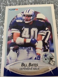 lot 89 image: Bill Bates trading card - Fleer -1990 - great condition