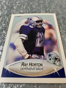 lot 98 image: Ray Horton trading card - Fleer -1990 - great condition
