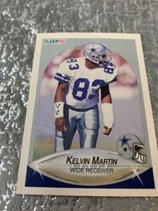 lot 99 image: Kelvin Martin trading card - Fleer -1990 - great condition
