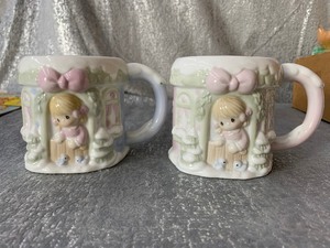 lot 136 image: Vintage Precious Moments pair of cups - see pics