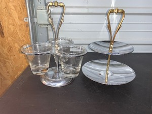 lot 146 image: Center piece food servers - see pics