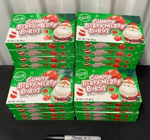 lot 28 image: Lot Of 24 New - Nice Gummy Berry Merry Burst, 3 Oz. Each Box - As Shown