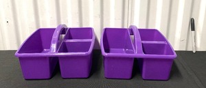 lot 43 image: Lot Of 2 - New Wexford Combo Utensil Cubby, Purple - As Shown