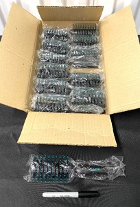 lot 80 image: Lot Of 12 - New Jade Hair Brushes - As Shown (2X The Money)