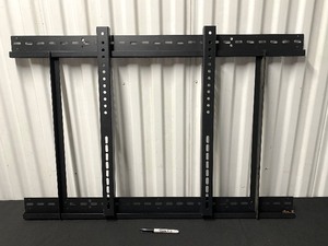 lot 138 image: Metal Wall Mount Plus Two Supports, 39 12 x 26 x 1 34 - In Condition As Shown