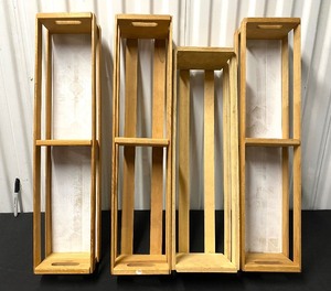 lot 139 image: Lot Of 4 - Wooden Crates - In Condition As Shown