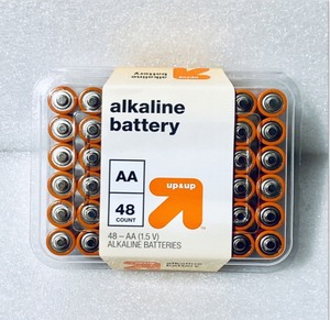 lot 157 image: New Up & Up Alkaline Batteries, AA - 48 Total - As Shown