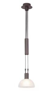 lot 262 image: New Brilliant Amira Pendant, Height Adjustable, 1x E14 Max. 40W, MetalGlass - In Color & Condition As Shown