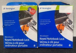 lot 276 image: Lot of 2 - New Other Kensington MicroSaver Keyed Notebook Locks - As Shown