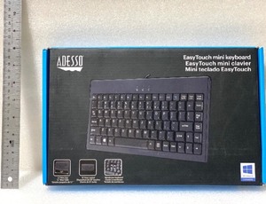 lot 278 image: New Other Adesso 12 EasyTouch 110 Mini Wired Keyboard, Black - As Shown - Retails $30